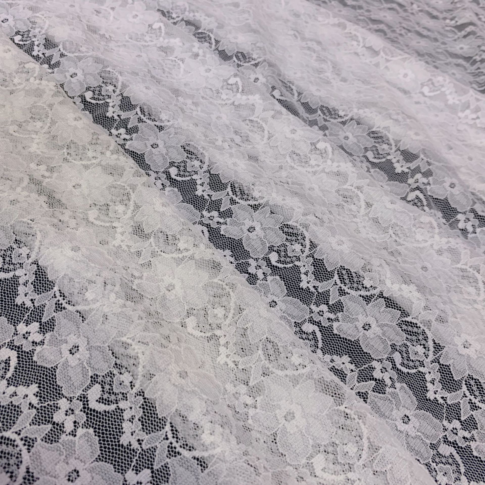 Nylon lace fabric, classic small plum blossom lace fabric, elastic fabric for underwear and lingerie accessories.