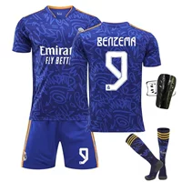 21-22 Реал Мадрид Away No. 9 Benzema No. 10 Modric Джерси для взрослых Детская футбольная одежда с принтом оптом