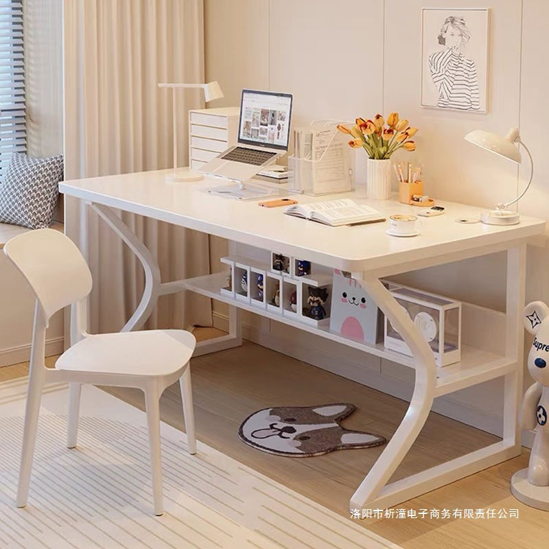 电脑桌台式简易书桌家用卧室学习桌学生小课桌简约长方形办公桌子