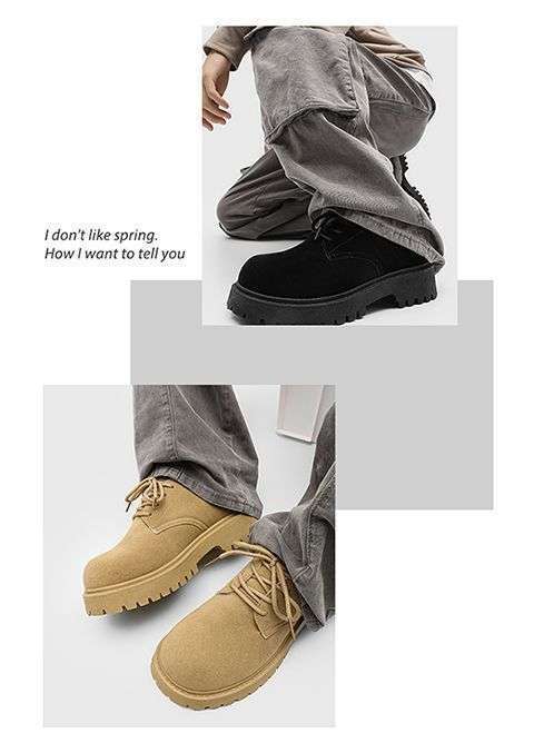 ShoeVault 2025 Neue Derby Spring Low-Top Martin Herren Retro Work Dicke Sohle Höhersteigende Atmungsaktive Wildlederschuhe_voghion.com