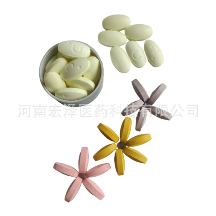 OEM processing of various dosage forms, strawberry flavored VC chewable tablets, hawthorn chicken gizzard tablets, OEM customization