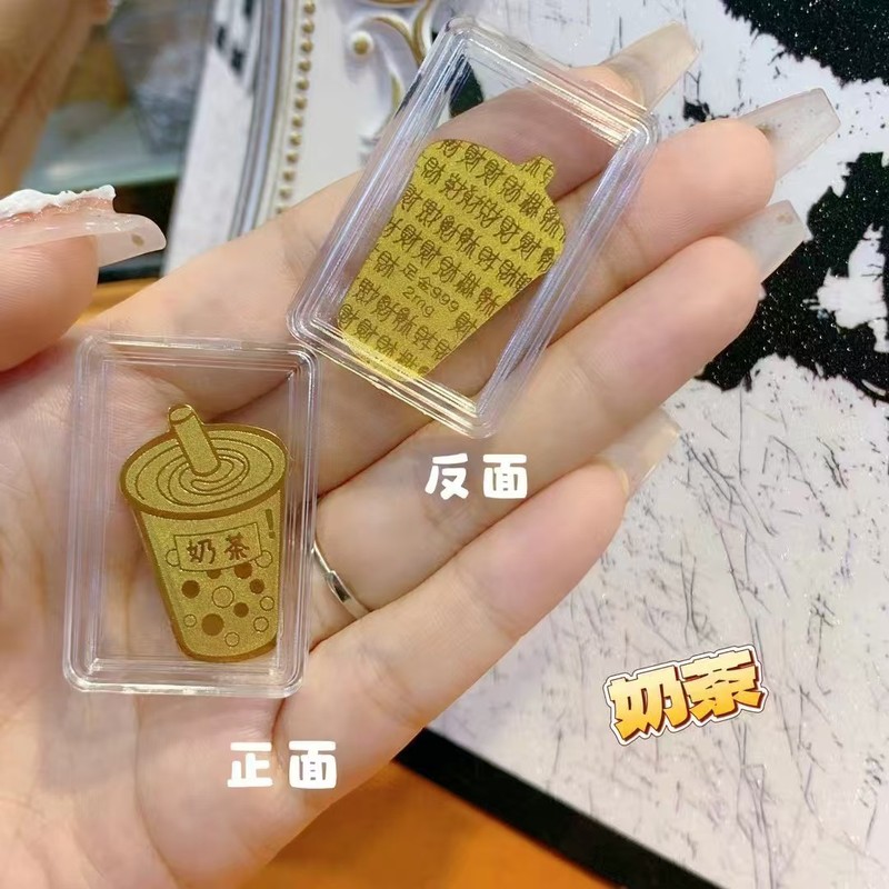 黄金财库手机贴足金999中一夜暴富手机贴片金店引流直播礼品手工|undefined