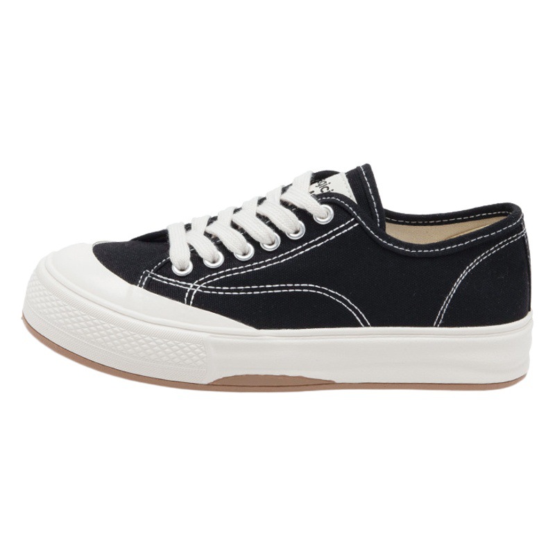 Zapatillas de lona Augu Shiden para mujer, novedad de verano 2024, zapatillas blancas ligeras, informales y básicas, zapatillas de suela gruesa, a la moda.