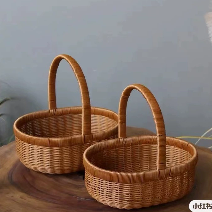 Виноградная лоза новая овальная корзина для сбора фруктов