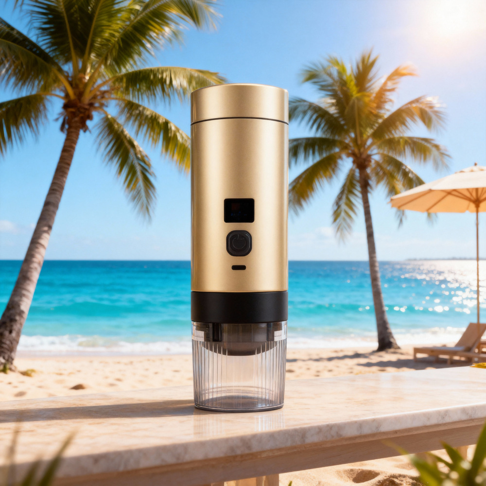 Portable Capsule Coffee Machine Outdoor Car Home Mini Espresso Fully Automatic Intelligent Digital Display