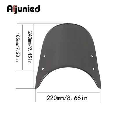 modified front windshield, Motorcycle front windshield