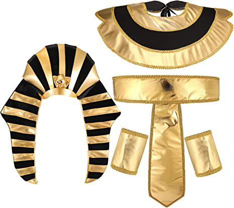 Halloween Cleopatra headwear ropa egipcia de las mujeres accesorios oro con cuentas diadema Faraón