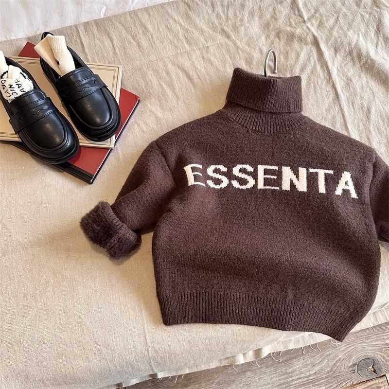 커피 편지 두꺼운 원피스 벨벳