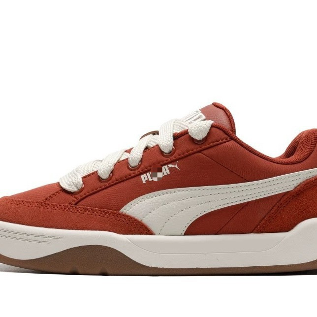 [Original Label and Original Box] Pure Original Red Sneakers with Thick Soles Lifestyle Casual White Shoes for Men and Women