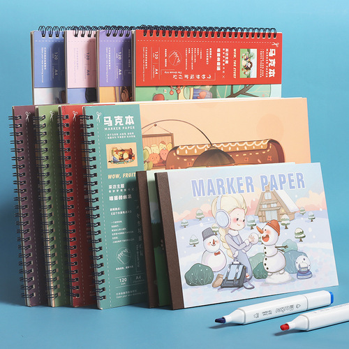 A4 A5 Art Student Marker Drawing Sketch Drawing Pad Cartoon Empty Marker Dedicated Drawing Book