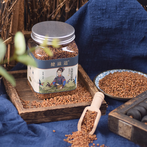 Jianzidao Daliangshan Black Tartary Buckwheat Tea Origin and Supply Tea Hotel Restaurant Canned Tartary Buckwheat Tea