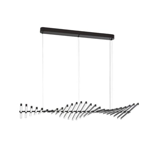 Nordic designer restaurant fishbone chandelier modern minimalist bedroom island bar hotel office strip lighting
