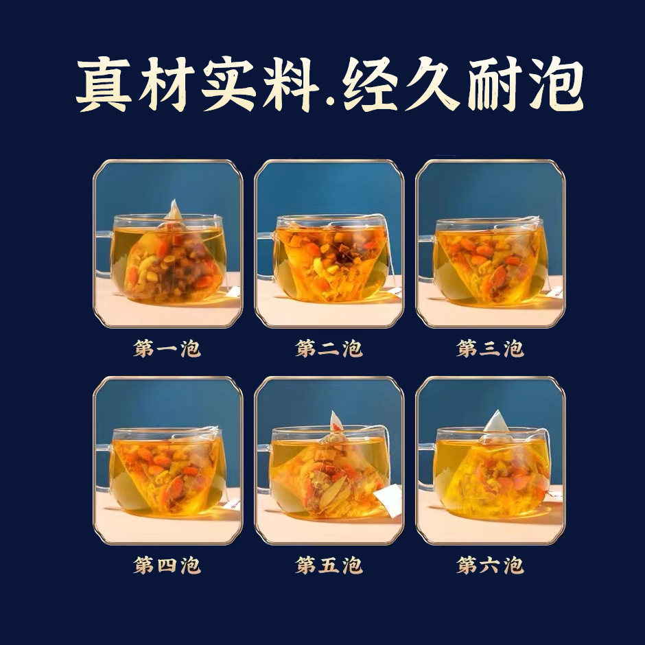 Sour Jujube Seed Lily Poria Herbal Tea Suan Zao Ren Bai He Fu Ling Tea Bags 100g Canister 10 Bags details