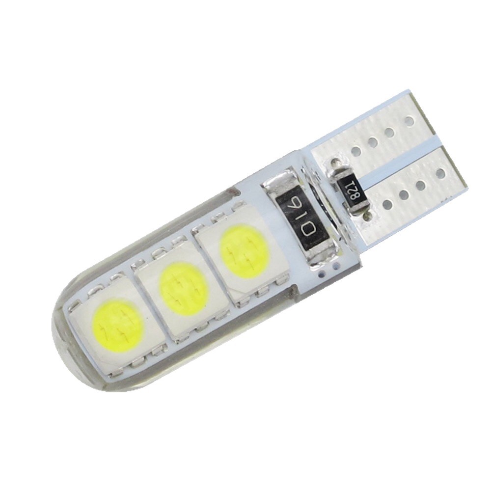 Nuevo automóvil LED decodificado T10 5050 6SMD lámpara de ancho bombilla de silicona W5W lámpara de licencia luz de lectura