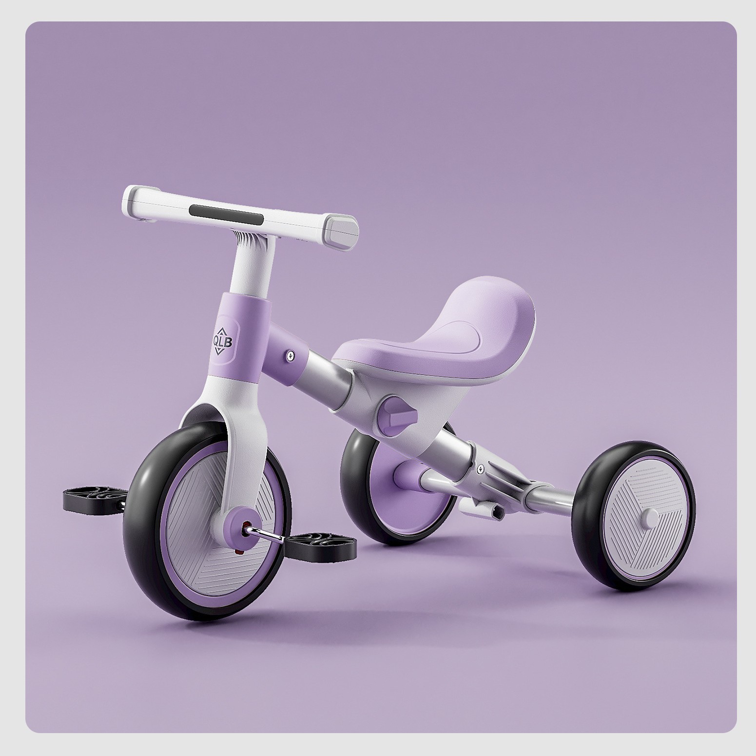 Triciclo Infantil a Pedales para Niños de 1-3 Años de Metal Pedalear para Interior y Exterior