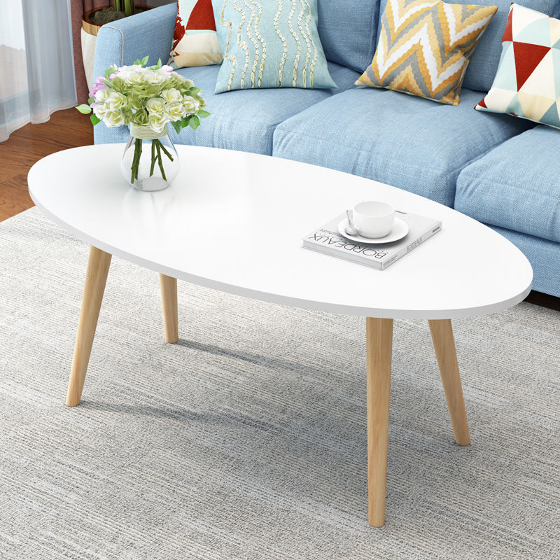 Mesa de centro sencilla para apartamentos pequeños, mesa auxiliar para sofá de sala de estar, mesa redonda pequeña para dormitorio, mesa de centro móvil pequeña, venta al por mayor.