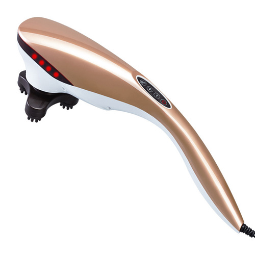 Luyao handheld massage hammer manufacturer rechargeable heated dolphin stick electric cervical spine back beater Mother's Day gift