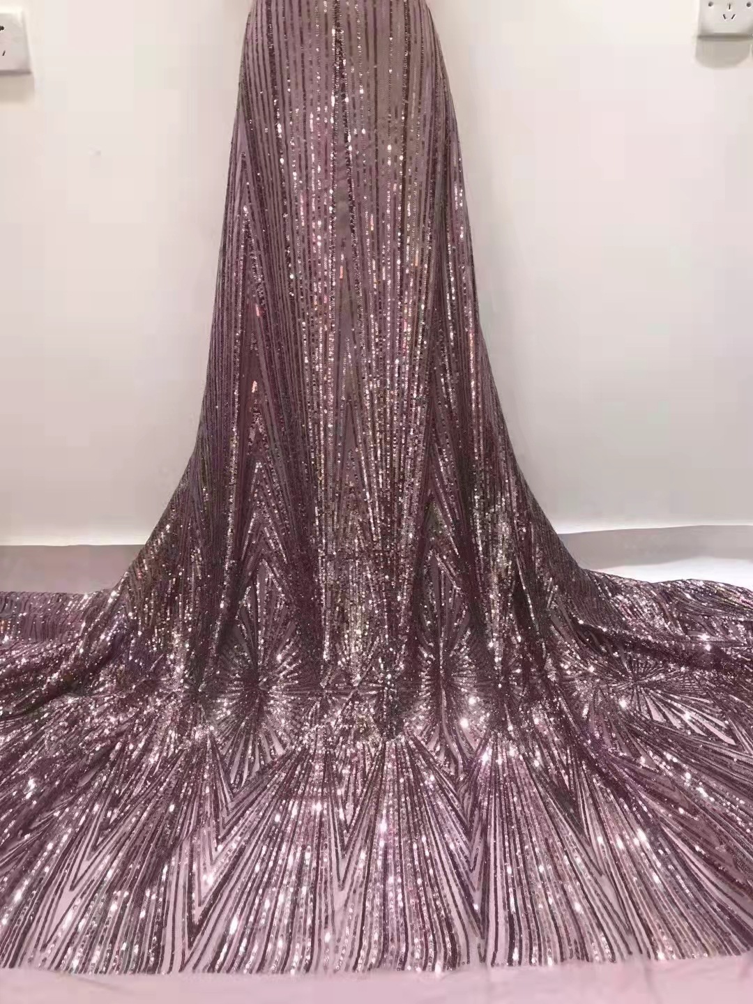 Amazon e-commerce en stock lentejuelas tela vestido de novia fiesta África encaje tela JX1851