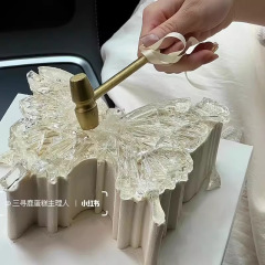 フランス式アイスキャンディー翼蝶シリコン金型ムース焙煎ケーキ艾素糖砕氷叩き