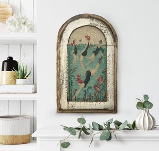 Swimming Wall Art Bathroom Decor