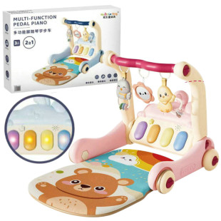 Baby Walker Pedal Piano Fitness Stand Baby Rattle 995-86 Sound Teether Gift Box Educational Kidsren's Toys Wholesale