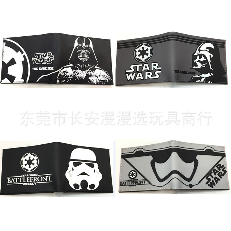 Popular Movies and Tv Series Star Wars Wallet Star Wars Darth Vader Short Pvc 80% off Id Holder Multiple Card Slots