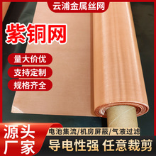 紫铜屏蔽网防静电医药化工抗干扰20-350目编织过滤网实验室屏蔽网