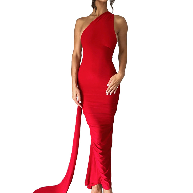 Women's Spring Temperament, Elegant Fashion Temperament, Design Sense Open-Back Dress_ecoleips.com