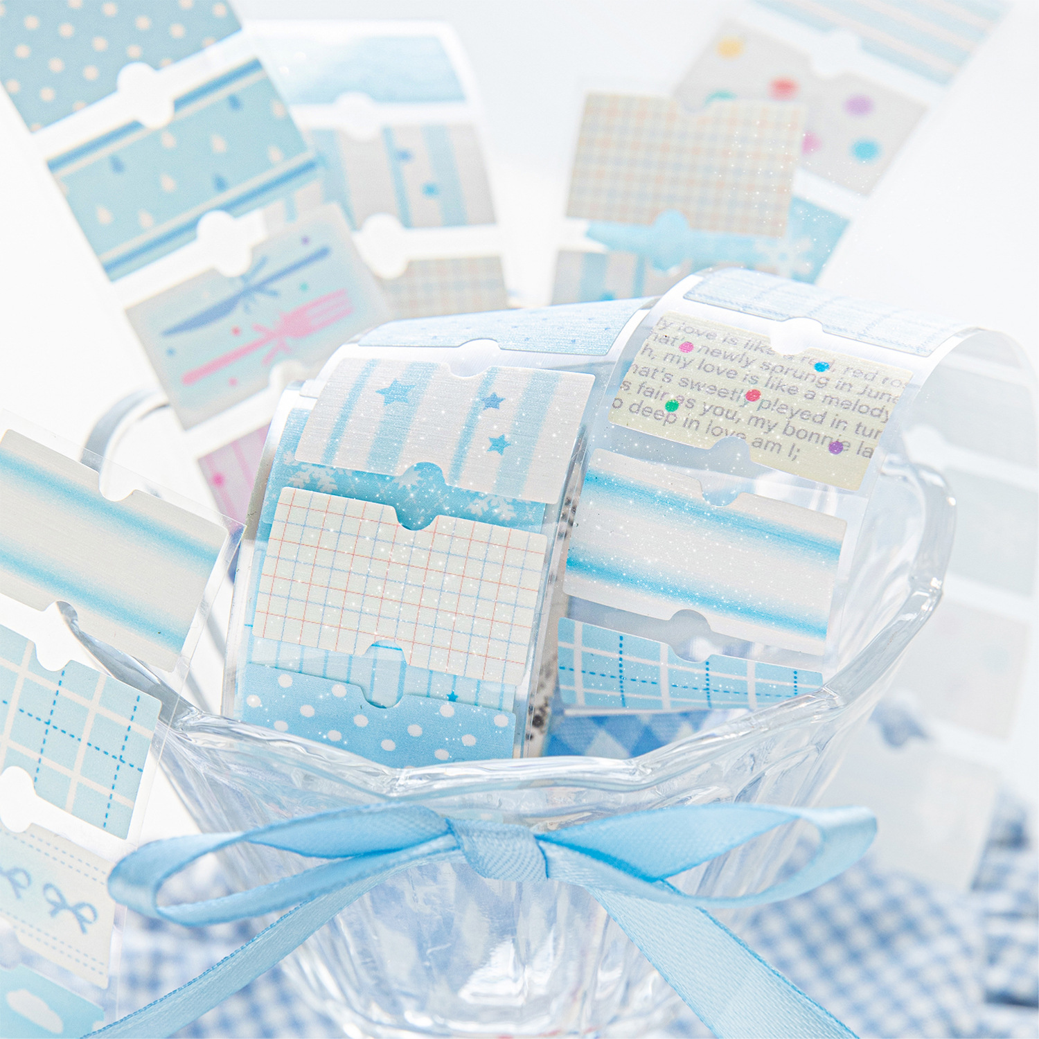 Tangsi Tape Cream Tag Series INS Cute Tag Theme Handbook DIY…