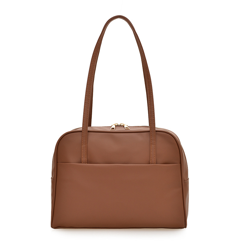 Bolsa de hombro de gran capacidad coreana para mujeres otoño 2024 nuevo bolso de brazo retro minimalista bolso de gran capacidad