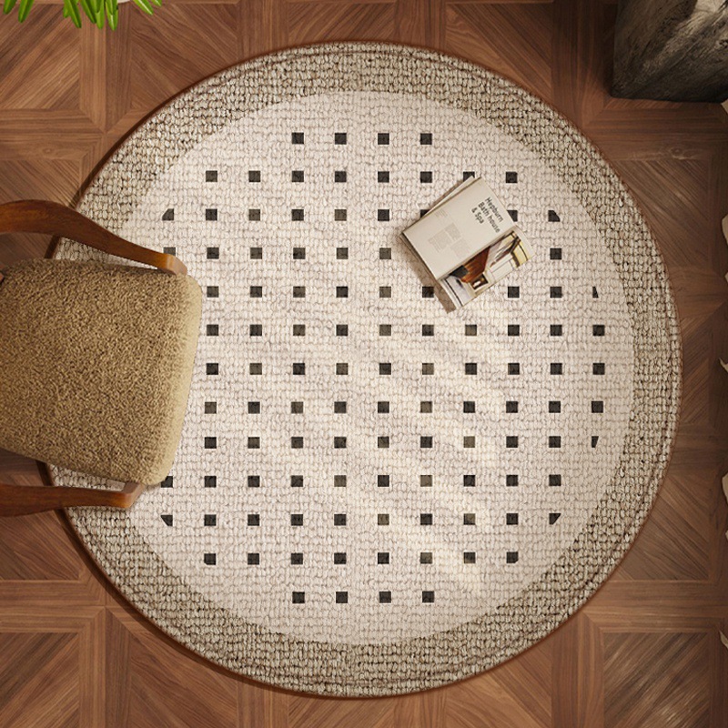 Alfombra de oficina redonda europea sala de estar sofá mesa de té mantas de estudio cojín de silla giratoria cojín de asiento de cama cojín de cama