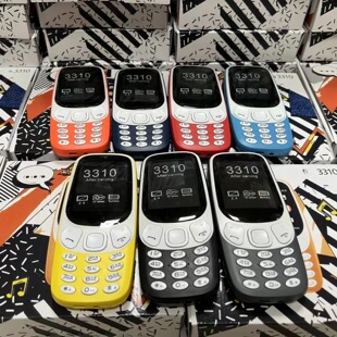 Cross-Border Mobile Phone 3310 2.4 Gsm Non-Smartphone 2g Straight Keypad Feature Phone for the Elderly Dual Sim