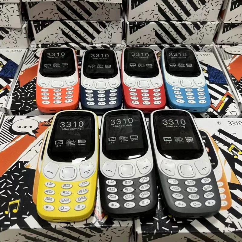 Международный мобильный телефон 3310 2.4 GSM неумный телефон 2G прямой ключ пожилой телефон с двумя картами
