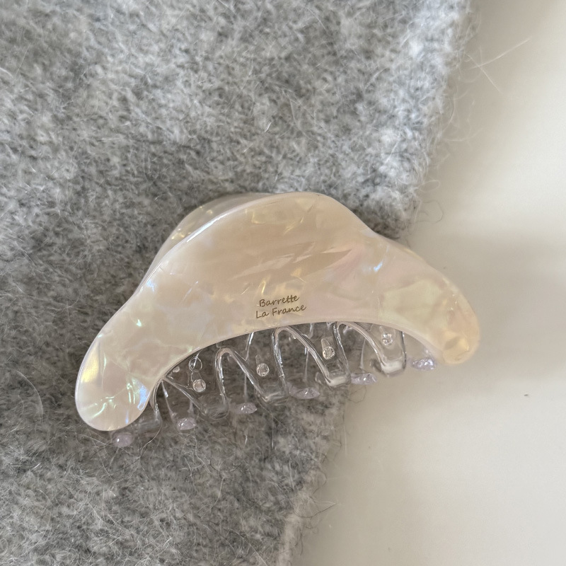 早秋复古拼色醋酸抓夹女气质百搭款后脑勺盘发夹高质量鲨鱼夹头饰|undefined