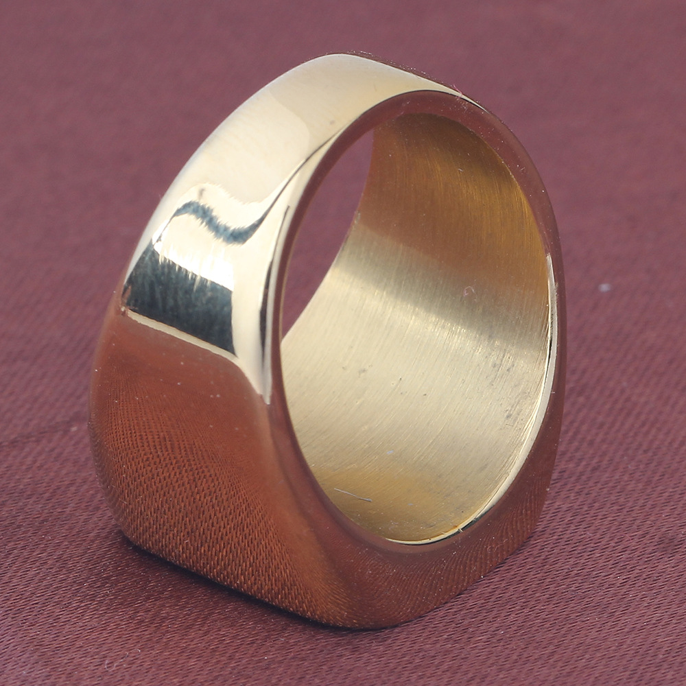 Retro Cross Titanium Steel Plating Rings