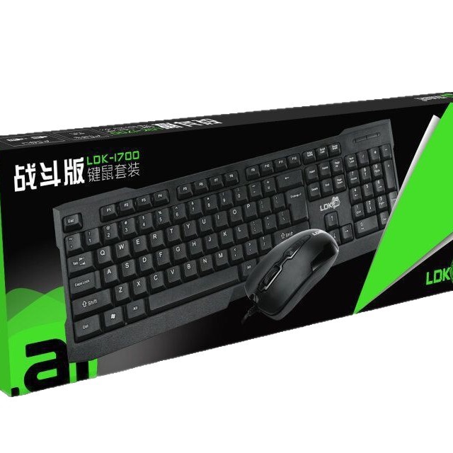 Redkai 1700 nuevo juego de teclado de oficina y ratón Kit de teclado y ratón USB traje de teclado y ratón