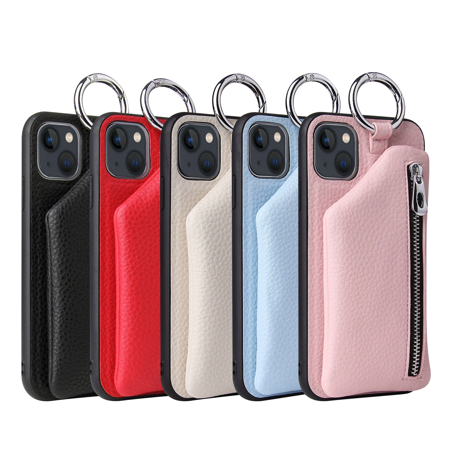Чехол для телефона (Apple) iPhone 12 / 13 Pro / 13 Pro Max — чехол через плечо с кожухом-кошельком и страховкой, квадратный стиль монеты