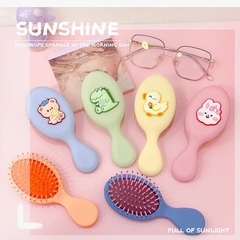 Cartoon Sanding Face Cushion Massaging Comb Student Head Hair Styling Air Cushion Comb Cute Girl Heart Comb Mini Comb