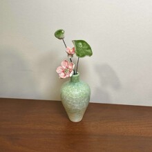 景德镇陶瓷小花瓶摆件客厅餐桌插花器皿简约家居桌面装饰品