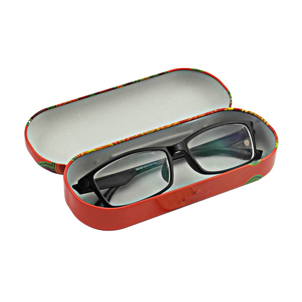 眼镜收纳盒 配吸塑眼镜铁盒  椭圆拉伸两片盒   笔盒糖果盒