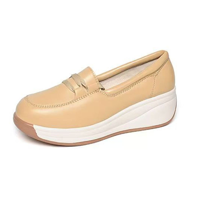 Zapatos deportivos de cuatro estaciones, zapatos elevados ligeros, zapatos casuales de mujer, suela transpirable, suela transpirable de verano.