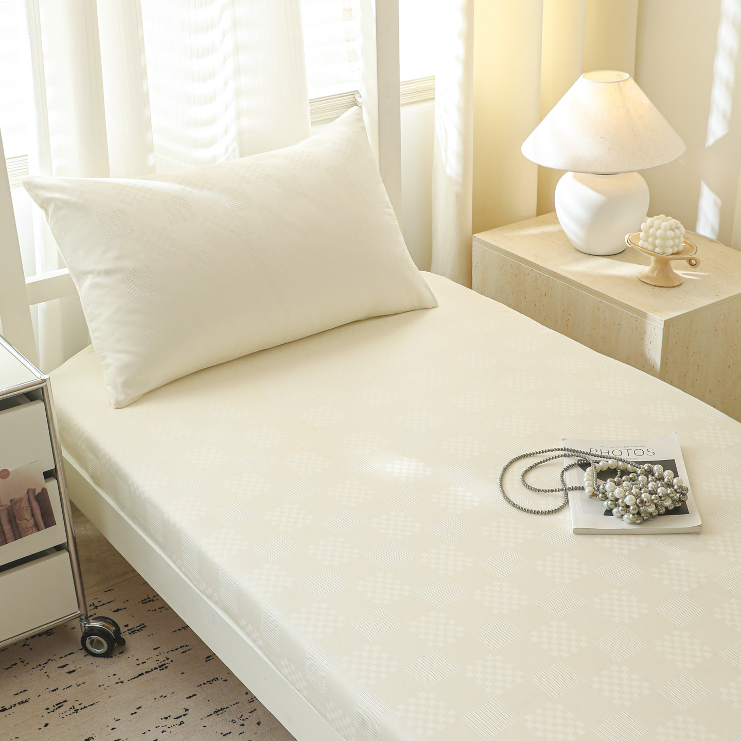 Sombrilla de cama jacquard de algodón de una sola pieza 100 dormitorio de estudiantes de algodón alquilado dormitorio especial lavable a máquina 25 estilos