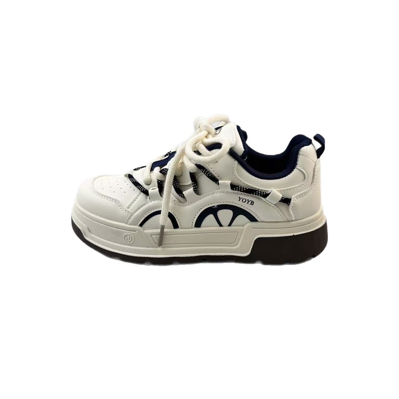 Los estudiantes de Yuanbo aman la versión coreana de las niñas zapatos de suela gruesa de dopamina con nuevos zapatos blancos transpirables.