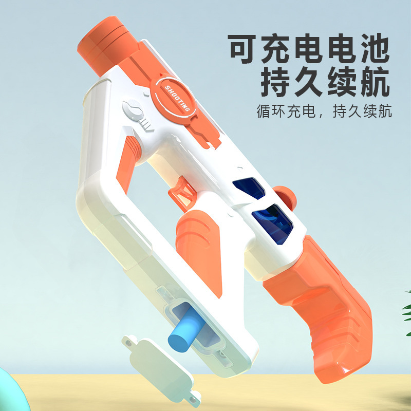 Al por mayor automático continuo pelo eléctrico pistola de agua niño pistola de agua juguete Nuevo Festival de salpicaduras de agua pistola de agua de gran capacidad para niños