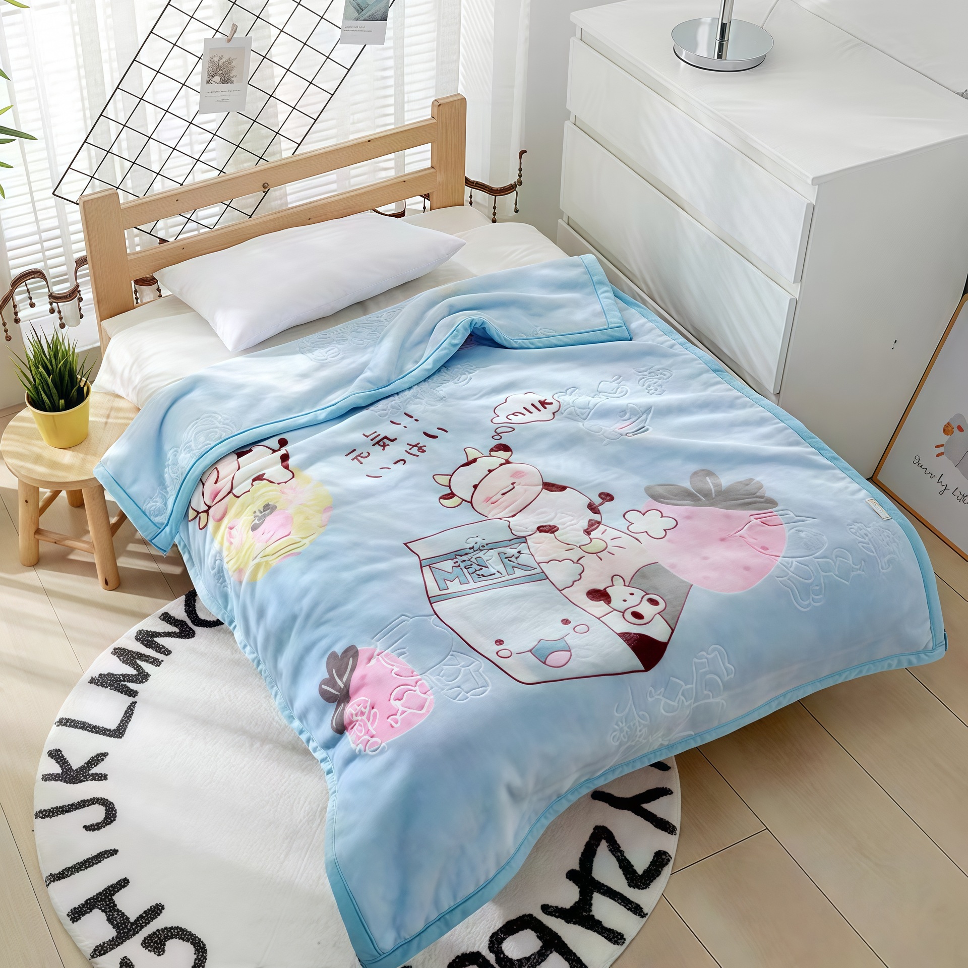 Little cow-blue (110*130) about 0.8kg