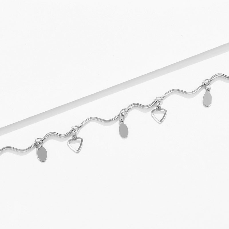 Xuking joyería europea y americana moda personalizada pie accesorios corrugado borla blanco lentejuelas tobillera en stock joyería al por mayor femenina