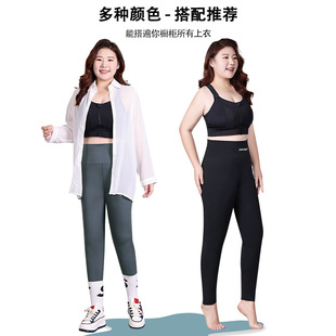 Chubby Girl new shark pants women's outer wear high waist bottoming pants plus size women's Barbie pants stretch sports yoga pants