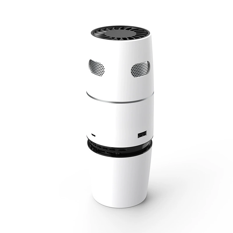 Портативный настенный воздухоочиститель (USB) для дома, офиса и автомобиля — HEPA+активированный уголь, отрицательные ионы, компактный