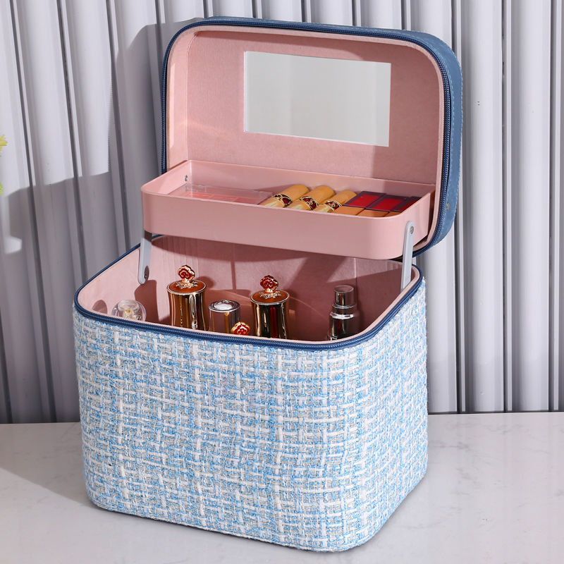 Factory wholesale cosmetic bag women's large capacity 2021 new cosmetic storage box portable oversized suitcase