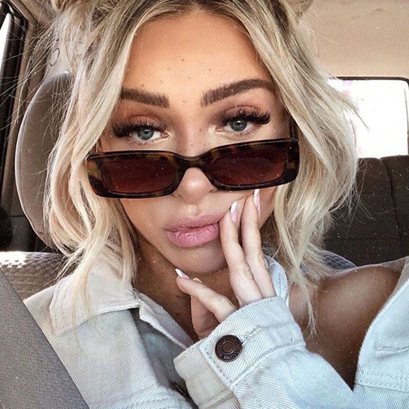 Square Glasses Style Travel Occasion Fashion Solid Color Ac UV400 Protection Square Full Frame Women's Sunglasses
